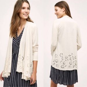 Anthropologie Meadow Rue Verna Cut Out Cardigan